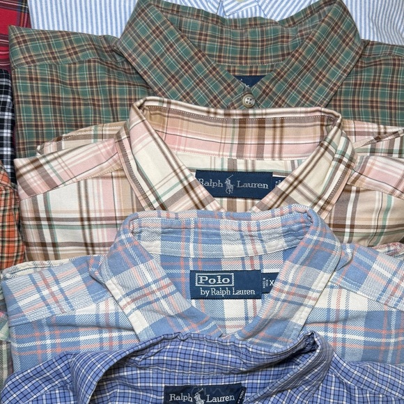 Ralph Lauren Polo pack of 10 button up shirts - Picture 3 of 3